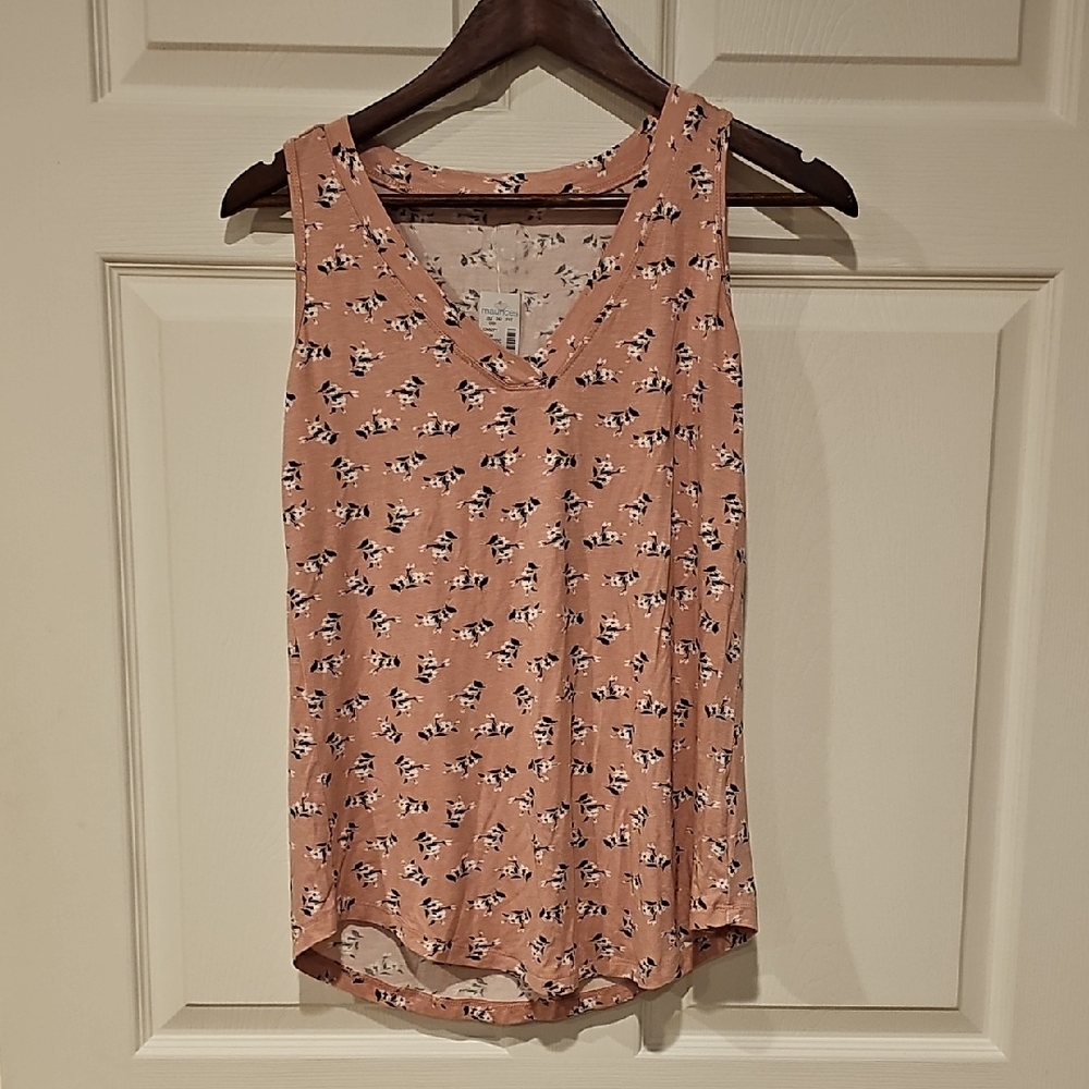 Maurices Pink Sleeveless Tank Top